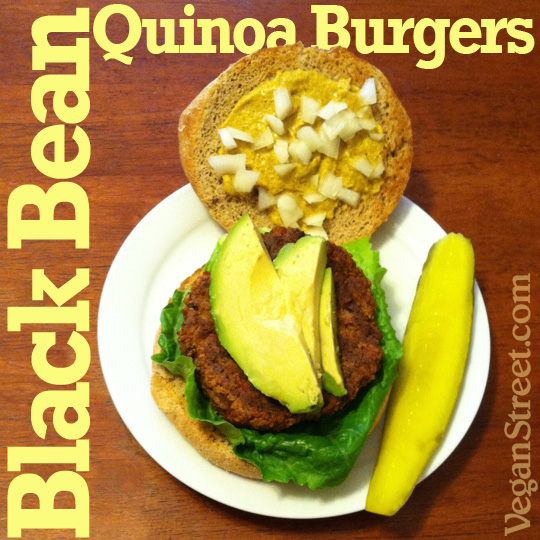 Black Bean Quinoa Burgers