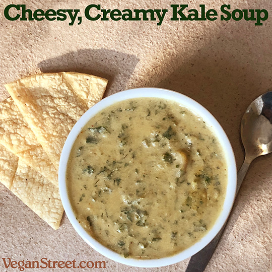 Cheesy Creamy Kale Soup