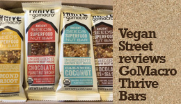 Vegan Street Reviews GoMacro Thrive Bars