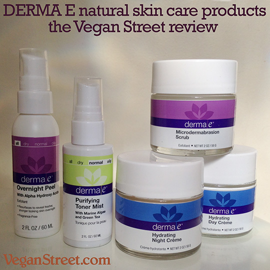 Vegan Street reviews derma e natural skin care products