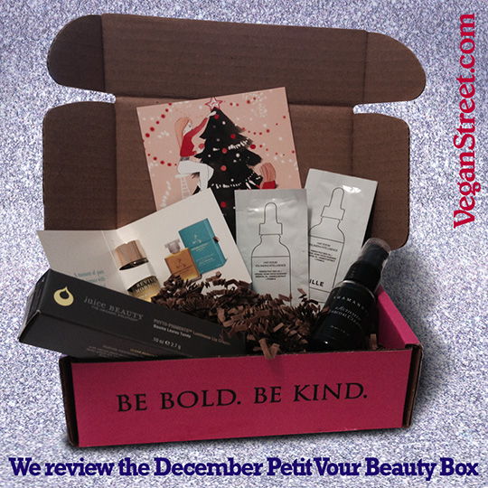 Vegan Street Reviews the December Petit Vour Beauty Box