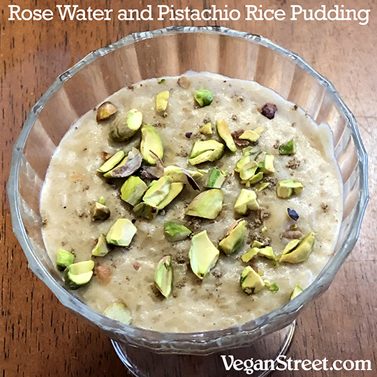 Rosewater and Pistachio Rice Pudding