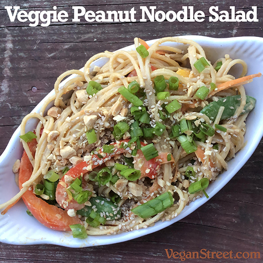 Veggie Peanut Noodle Salad