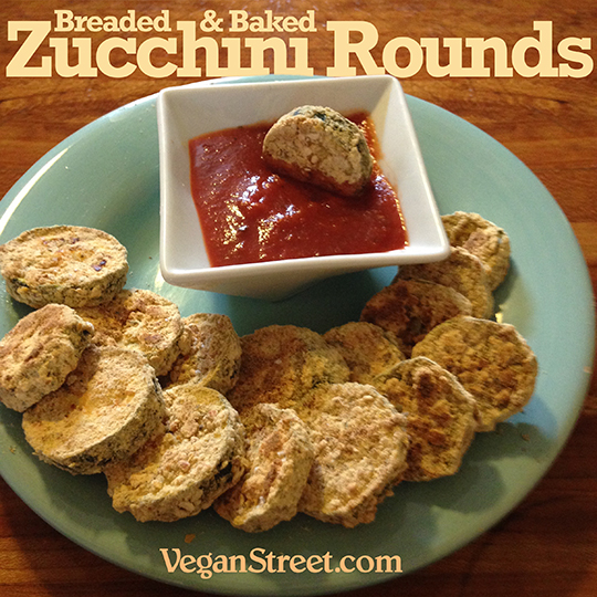 Baked & Breaded Zucchini Rounds