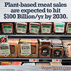 Plant-Based Foods sales/$100 Billion per year by 2030.