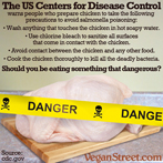 The CDC warnd people who prepare chicken to take the following precautions...