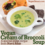 Vegan Cream of Broccoli Soup from Nava Atlas