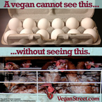 A vegan cannot see this ... without seeing this.