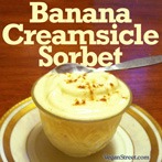Banana Creamsicle Sorbet