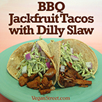 BBQ Jackfruit Tacos with Dilly Slaw