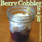 Berry Cobbler in a Jar
