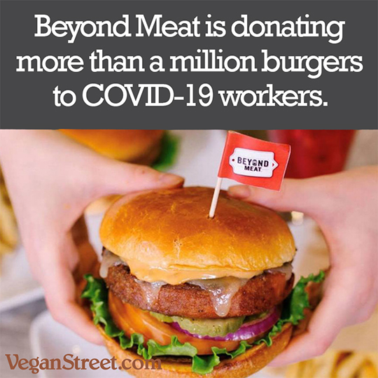 Beyond Meat is Donating 1 Million Burgers.