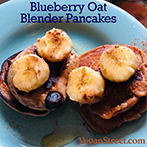 Blueberry Oat Blender Pancakes