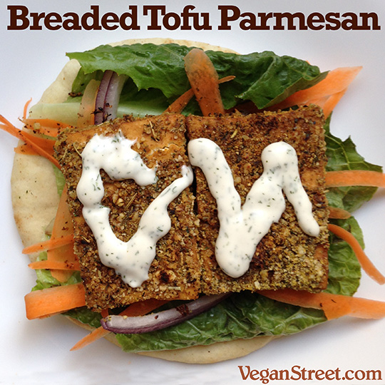 Breaded Tofu Parmesan