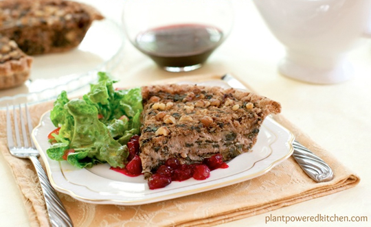 festive chickpea tart