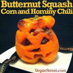 Butternut Squash, Corn and Hominy Chili