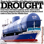 100 billion gallons of California's water is being shipped overseas.