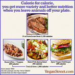calorie for calorie, you get more variety and better nutrition...