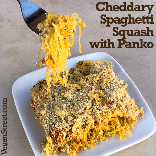 Cheddary Spaghetti Squash with Panko