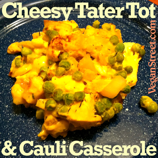 Cheesy Tater Tot Cauli Casserole