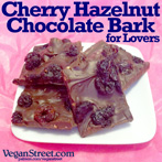 Cherry Hazelnut Chocolate Bark for Lovers