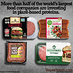 More than half of the world's largest food companies are investing in plant-based proteins.