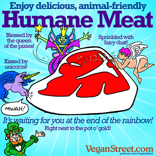 Enjoy delicious, animal-friendly humeane meat!