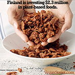 Finland is investing 2.3 million in plant-based foods.