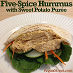 Five-Spice Hummus with Sweet Potato Purée
