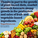 Strong growth in sales of fruit and vegetable ingredients