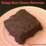 Fudgy Raw Cherry Brownies