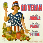 Go Vegan for the animals for the planet for the future