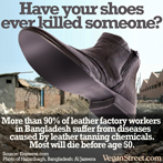 Have your shoes ever killed someone?