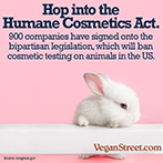 Hop into the Humane Cosmetics Act.