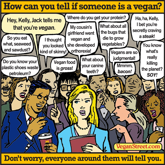 How can you tell if someone is a vegan?