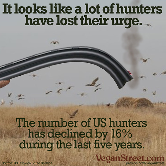 It looks like a lot of hunters have lost their urge.