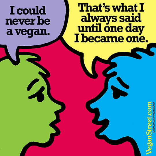 I could never be a vegan.