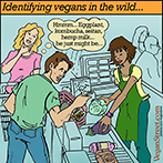 Identifying vegans in the wild...