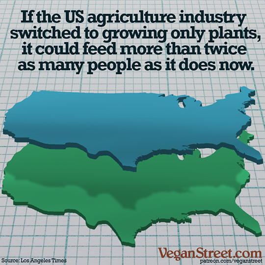 if the US agriculture industry switched to growing only plants...