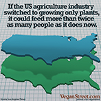 if the US agriculture industry switched to growing only plants...