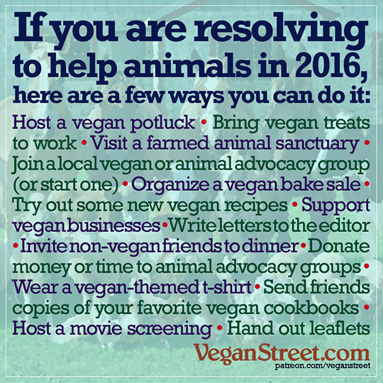 If you are resolving to help animals in 2016...