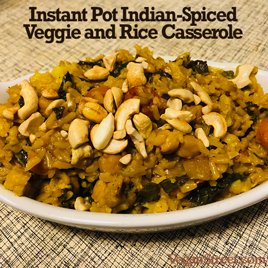 Instant Pot Indian-Spiced Veggie and Rice Casserole