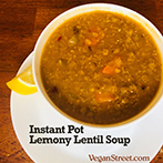 Instant Pot Lemony Lentil Soup