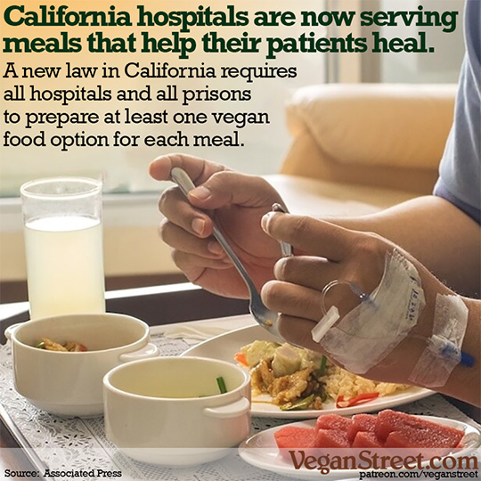 California hospitals are now serving meals that help their patients heal.