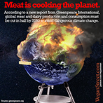 Meat is cooking the planet.