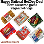 Happy National Hot Dog Day. Here are some great vegan hot dogs.