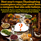 Next year's vegan Thanksgiving masterpiece might just come from a company that also sells birds.