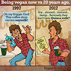 Being vegan now vs. 20 years ago