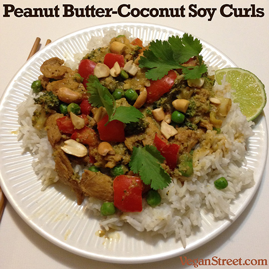 Peanut Butter-Coconut Soy Curls