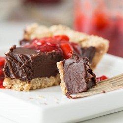 Chilled Dark Chocolate Pie